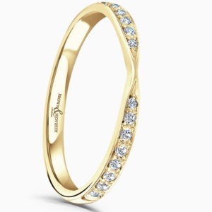 18ct Yellow Gold Diamond Half Eternity  0.05cts