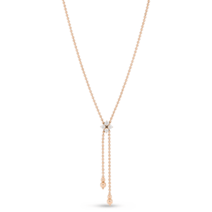 Roberto Coin 18ct Rose Gold Love in Verona Diamond Necklace