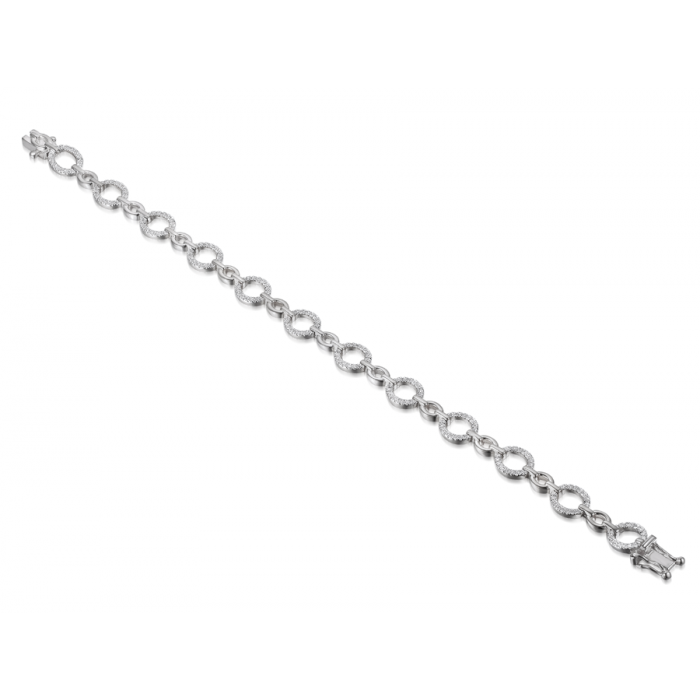 Sterling Silver Cubic Zirconia Bracelet