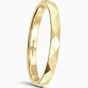 18ct Yellow Gold Facets 3mm