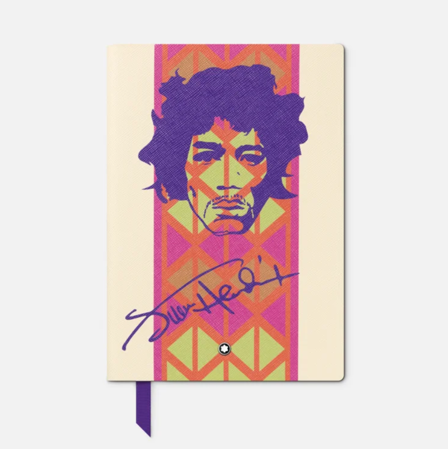 Notebook #146 small, Great Characters Jimi Hendrix, white lined