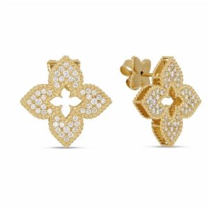 Roberto Coin 18ct Yellow Gold Venetian Princess Earrings