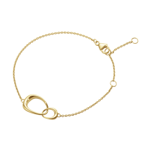 Georg Jensen 18ct Yellow Gold Offspring Interlocking Bracelet