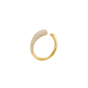 Georg Jensen 18ct Yellow Gold Diamond Mercy Ring Mini