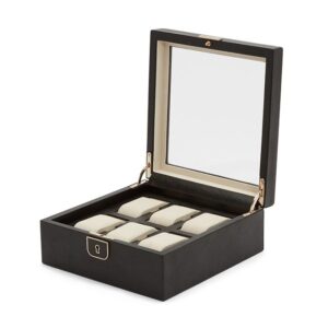 Palmero Six Piece Watch Box - Black Anthracite