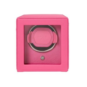 Cub Single Watch Winder with Cover - Pink