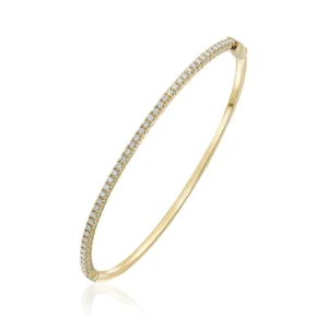 18ct Yellow Gold Diamond Bangle