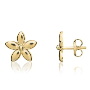 9ct Yellow Gold Daisy Stud Earrings