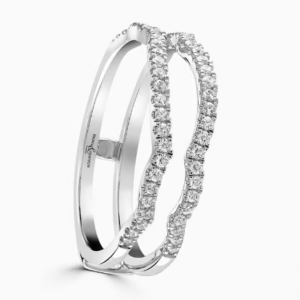 Platinum Diamond Shaped Half Eternity Ring 0.24cts