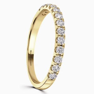 18ct Yellow Gold Diamond Half Eternity 0.33cts