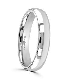 Platinum Wedding Band 4mm