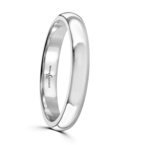 Platinum Always Wedding Band 3mm