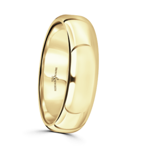 9ct Yellow Gold Wedding Band 6mm
