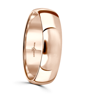 18ct Rose Gold Infinity Wedding Band 6mm