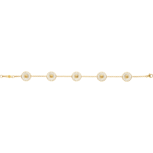 Georg Jensen 18ct Gold Plated Sterling Silver Daisy Bracelet