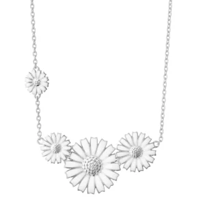 Georg Jensen Sterling Silver Daisy Necklace
