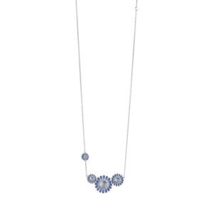 Georg Jensen Sterling Silver Daisy Blue Necklace