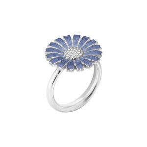 Daisy Blue Enamel Ring