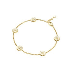 DAISY Bracelet white enamel