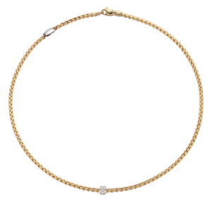 FOPE 18ct Gold Diamond Eka Necklace