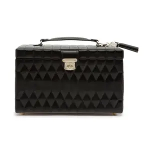 Caroline Large Jewellery Case - Black