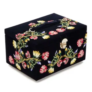 Zoe Medium Jewellery Box - Indigo