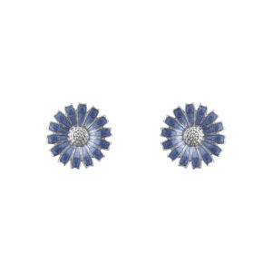 Item number: 20001544 Materials: Sterling Silver, Blue enamel Measurements: Ø: 11 mm / 0.43 inches. Collection: Daisy