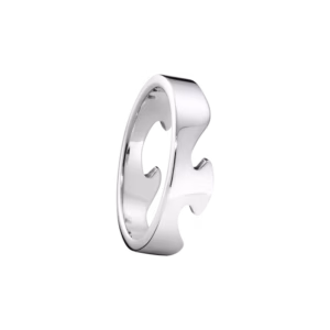 Georg Jensen 18ct White Gold Fusion End Ring