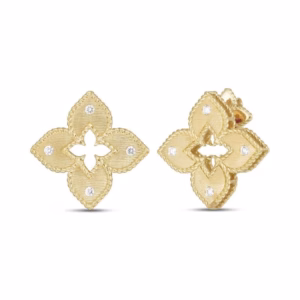 Venetian Princess Earrings 18ct Yellow Gold With Diamonds