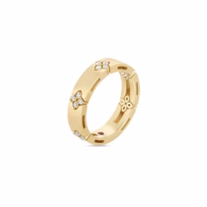 Roberto Coin Love in Verona 18ct yellow gold ring with diamonds